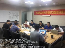 浙江依網鐵塔代維質量經營分析會順利召開